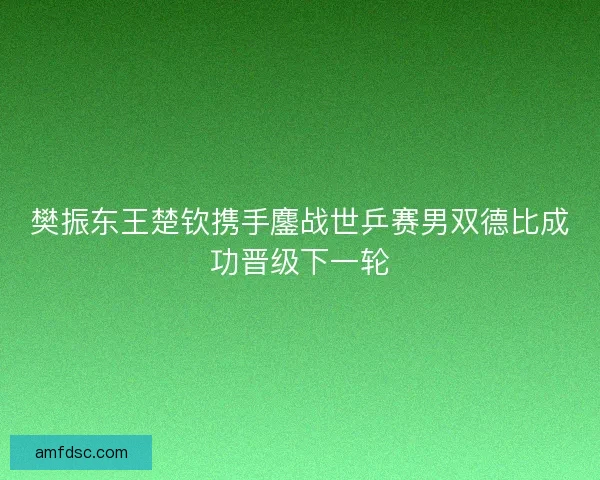 樊振东王楚钦携手鏖战世乒赛男双德比成功晋级下一轮